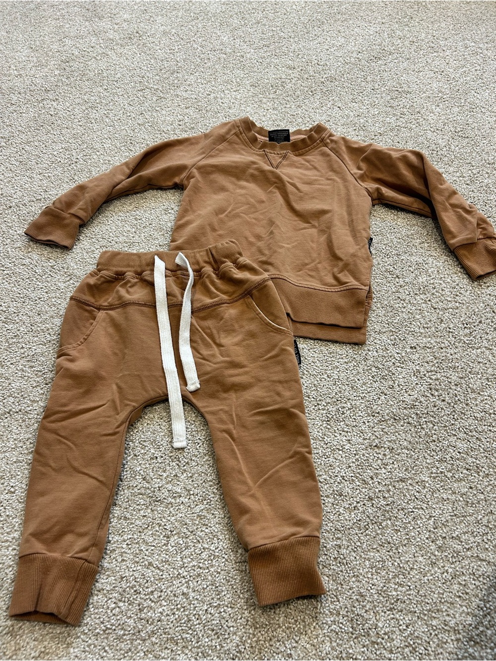 Little Bipsy Carmel Cozy Sweatpants - Neutral Brown Joggers